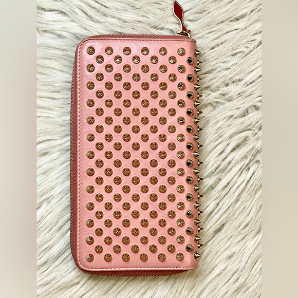 SOLD🔥Authentic CHRISTIAN LOUBOUTIN Panettone spike Zip around wallet - Picture 13 of 15